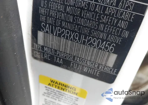 2018 Land Rover Range Rover Evoque Se/Se Premium из США, поврежденный, VIN SALVP2RX9JH290456